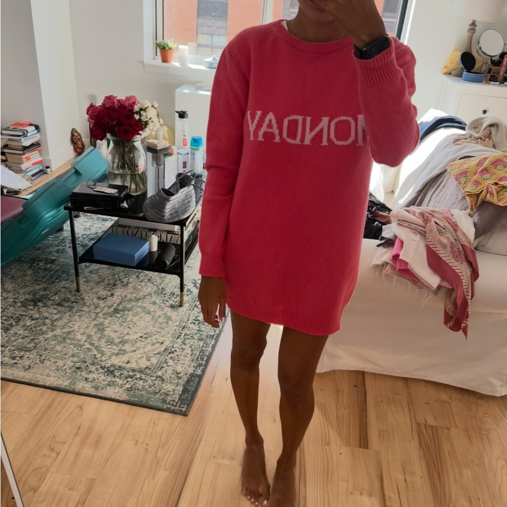 Women's Alberta Ferretti Pink 'Monday' Wool Cashmere Sweater